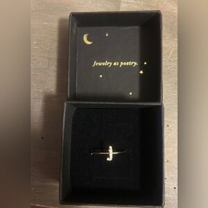 Catbird J Diamond Tiniest Alphabet Ring